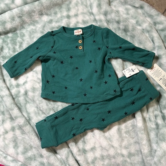 Cat & Jack Teal Baby Outfit - Picture 1 of 3